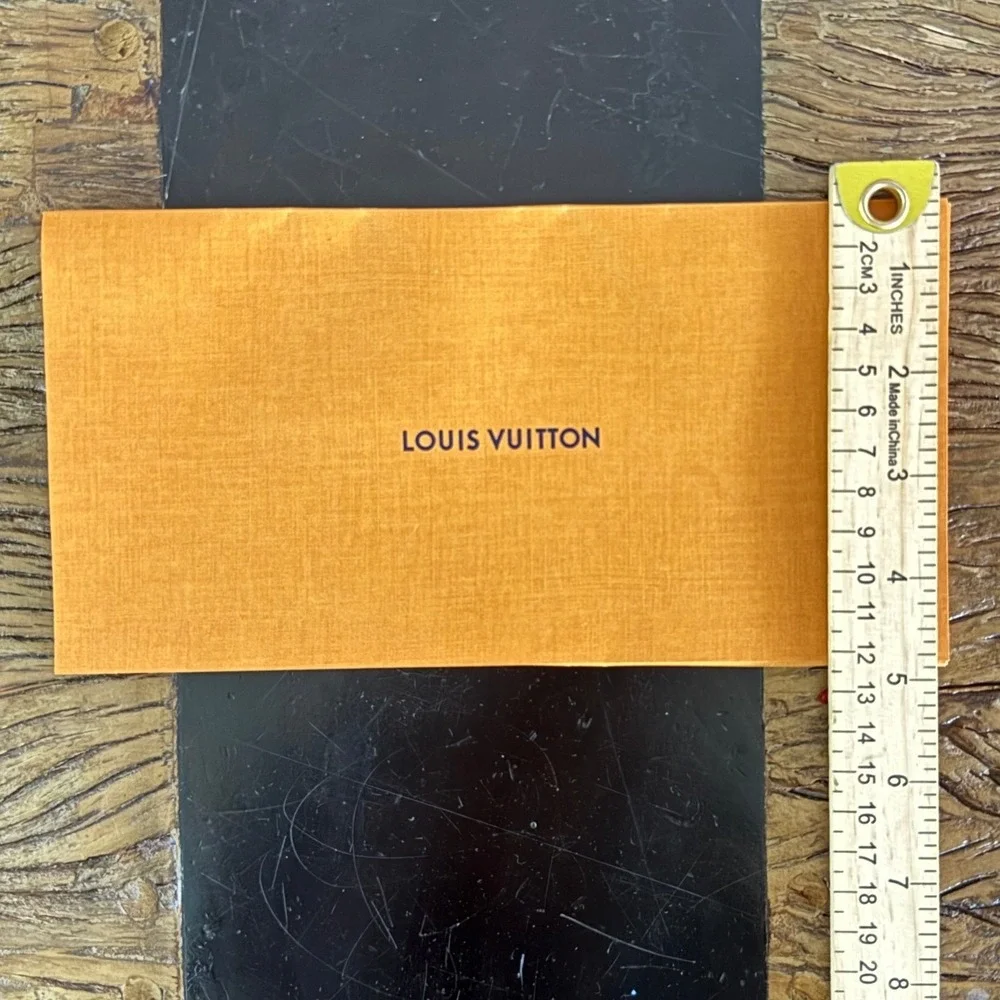 Louis Vuitton Saffron Orange Gift Envelope Luxury Stationery Logo 8.5x4.25